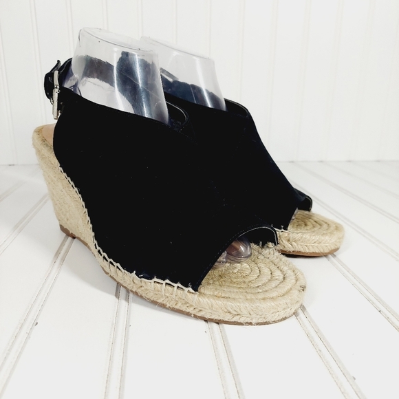 Crown Vintage  Shanie Faux Suede Espadrilles Wedges E923 - Picture 4 of 15